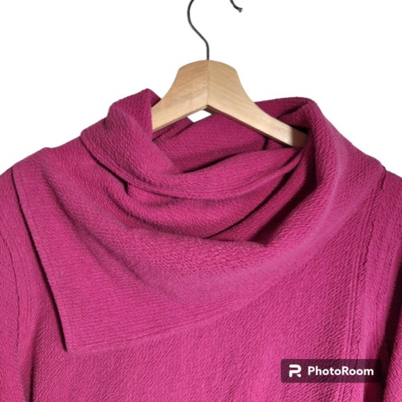 Soft Surroundings Soft Surroundings Cowl Slub Textured Tunic Size Large - Picture 2 of 7